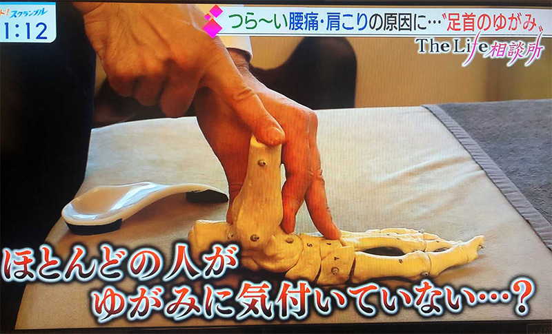 足首の歪みtv2-footmaster